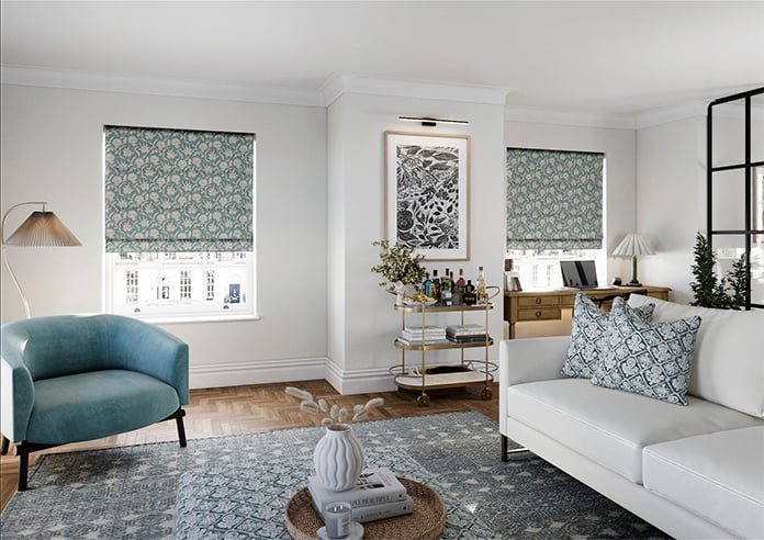 Carlina, Teal - Roman Blind - Image 7